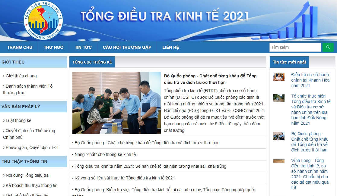 Các chương trình truyền thông của Lãnh đạo Tổng cục Thống kê về Tổng điều tra Kinh tế năm 2021