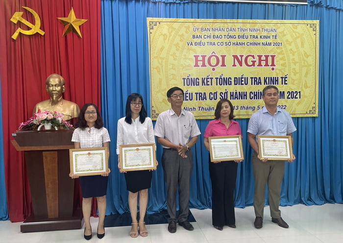 Ninh Thuận tổ chức Hội nghị Tổng kết Tổng điều tra kinh tế và Điều tra cơ sở hành chính năm 2021 4