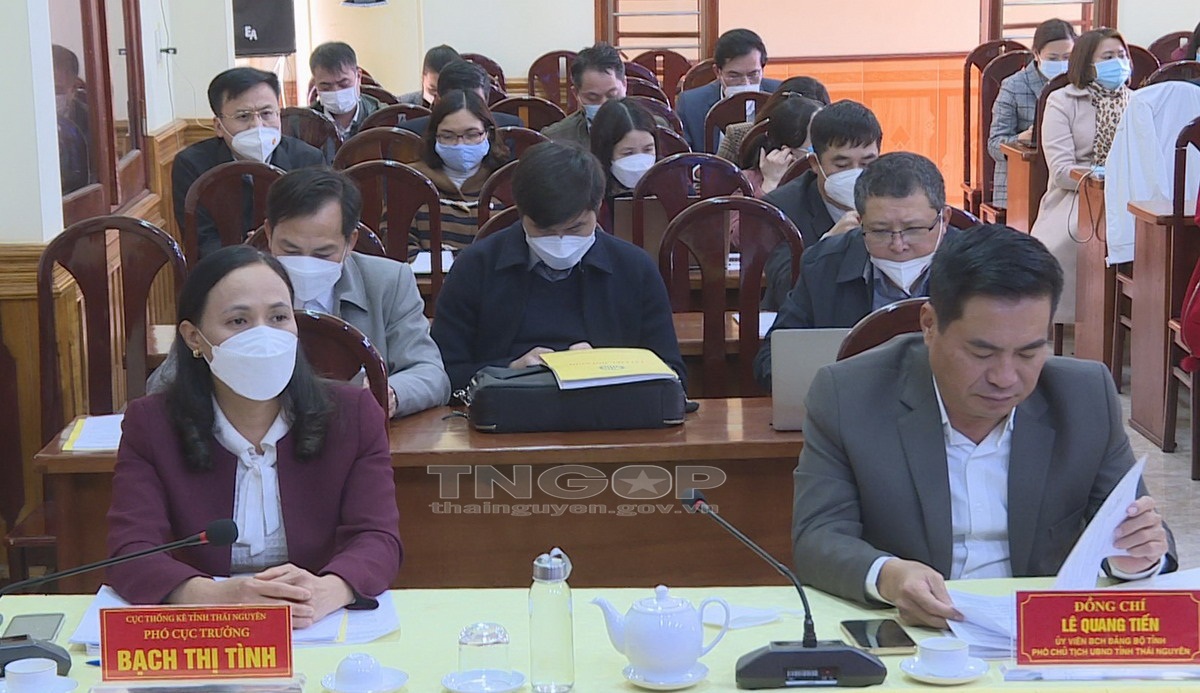 Các đại biểu tham dự Hội nghị tại điểm cầu tỉnh Thái Nguyên