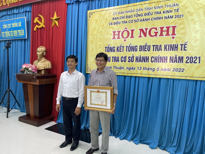 Ninh Thuận tổ chức Hội nghị Tổng kết Tổng điều tra kinh tế và Điều tra cơ sở hành chính năm 2021 5
