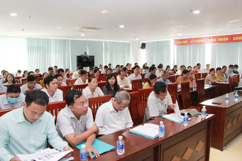 Đại biểu tham dự lớp tập huấn.