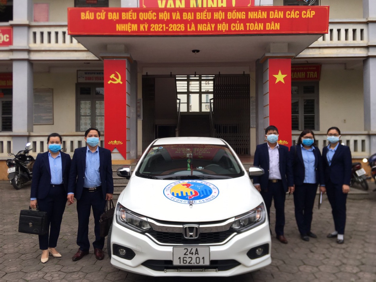 Chi cục Thống kê huyện Bảo Thắng ra quân Tổng điều tra kinh tế ngày 01-3