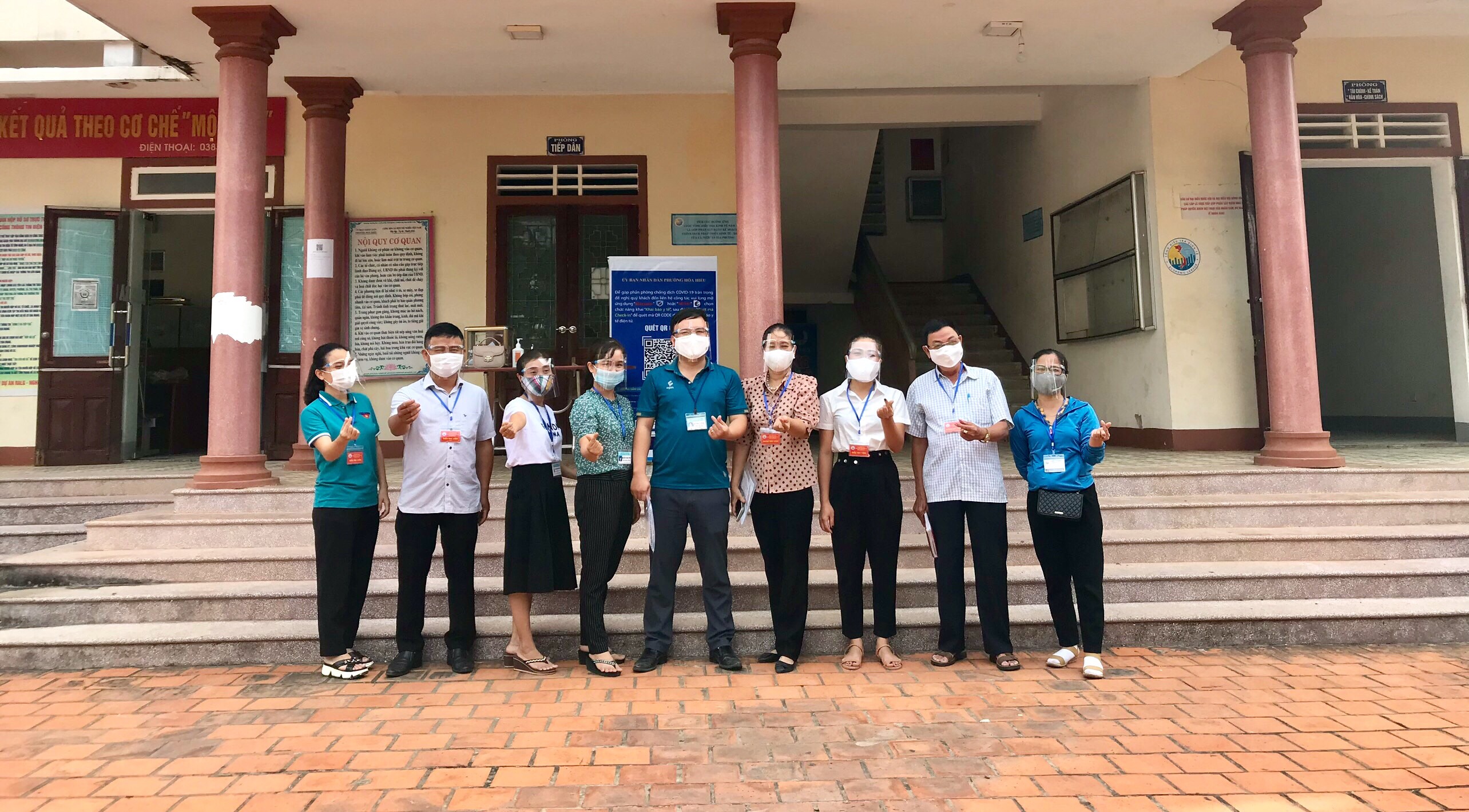 Khí thế ra quân Tổng điều tra Kinh tế năm 2021 tại phường Hòa Hiếu, Thị xã Thái Hòa.