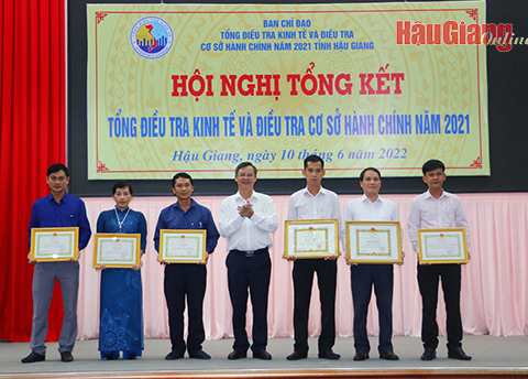 Hậu Giang Tổng kết Cuộc Tổng điều tra kinh tế và điều tra cơ sở hành chính năm 2021