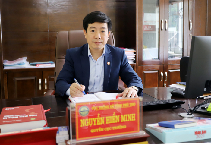 Ông Nguyễn Hiền Minh - Quyền Cục trưởng Cục Thống kê tỉnh, Phó Trưởng ban Thường trực Ban Chỉ đạo Tổng ĐTKT và CSHC tỉnh Phú Thọ