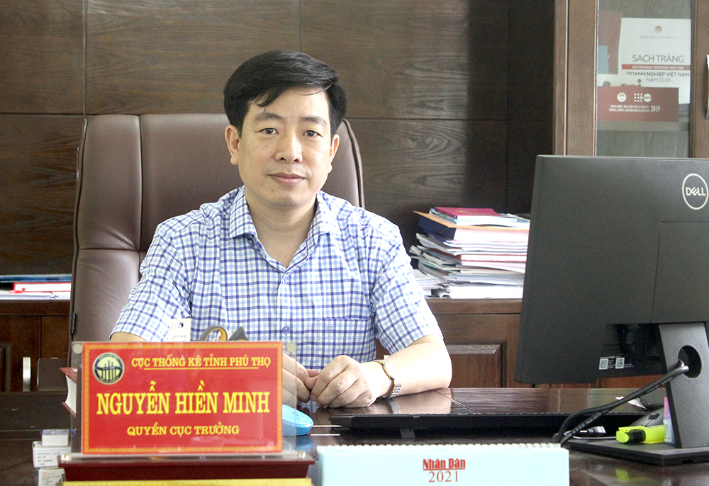 Ông Nguyễn Hiền Minh - Quyền Cục trưởng Cục Thống kê tỉnh, Phó Trưởng ban Thường trực Ban Chỉ đạo Tổng Điều tra kinh tế và cơ sở hành chính tỉnh