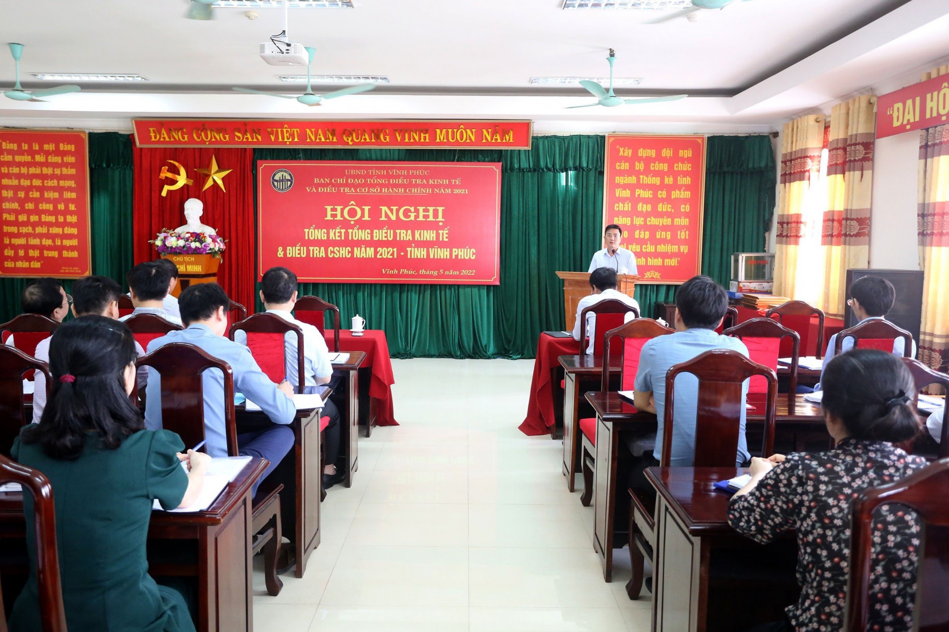 Vĩnh Phúc: Hội nghị tổng kết Tổng điều tra kinh tế và điều tra cơ sở hành chính năm 2021