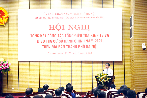 Ông Hà Minh Hải, Phó Chủ tịch UBND TP Hà Nội, Trưởng Ban Chi đạo Tổng điều tra kinh tế và điều tra cơ sở hành chính TP Hà Nội