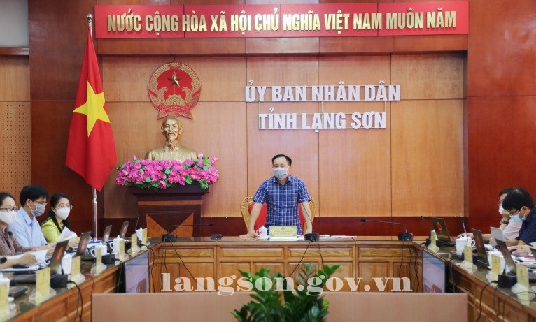 Đồng chí Lương Trọng Quỳnh, Phó Chủ tịch UBND tỉnh, Trưởng Ban Chỉ đạo phát biểu tại cuộc họp