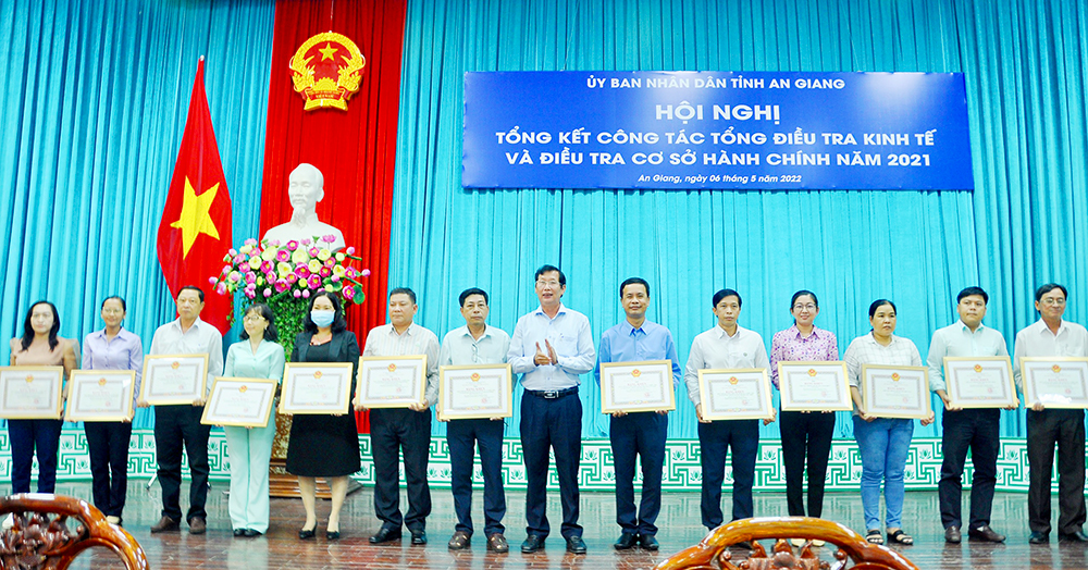 An Giang tổng kết công tác Tổng điều tra kinh tế và điều tra cơ sở hành chính năm 2021 4